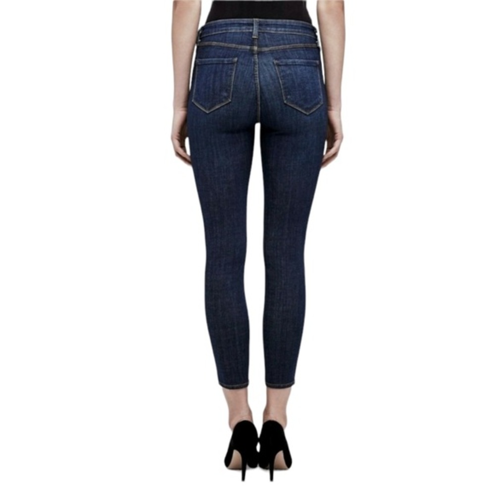 L'AGENCE Margot high waist skinny crop prime blue vintage NWT size 24 - Picture 5 of 5